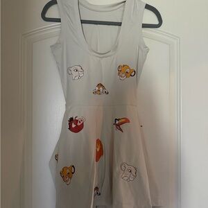 Lion king Cartoon Print Mini Dress